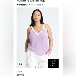 Eloquii knit top, size 14/16
